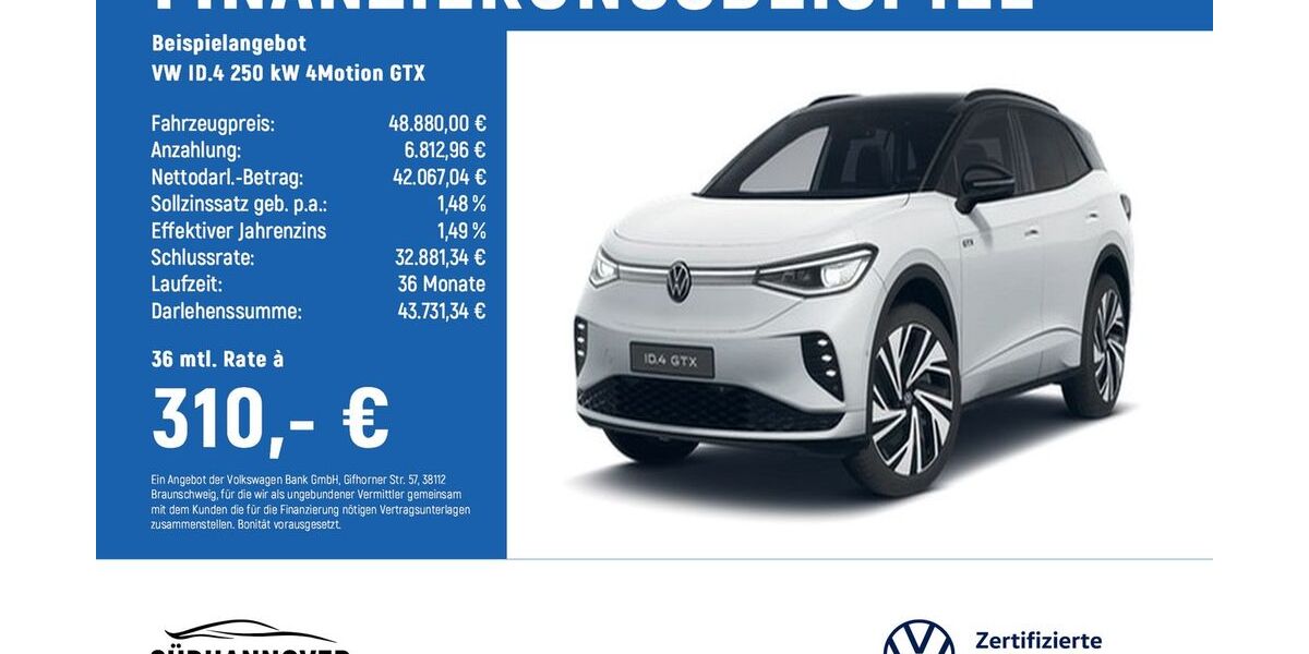 VW ID.4 14.250 km 47.880 &euro; Göttingen 37081
