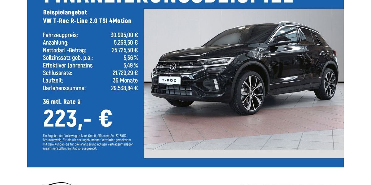 VW T-Roc 42.864 km 30.480 &euro; Göttingen 37081