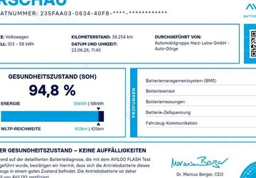 VW ID.3 38.253 km 25.687 &euro; Northeim 37154