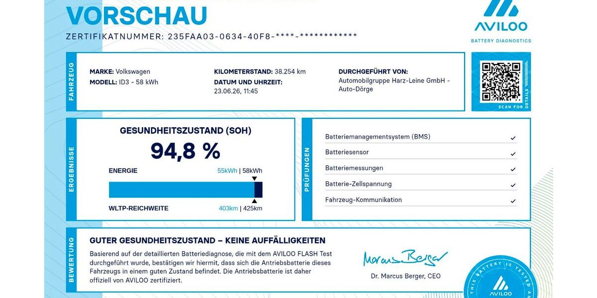 VW ID.3 38.253 km 25.687 &euro; Northeim 37154