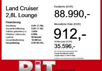 Toyota Land Cruiser 7.500 km 88.990 &euro; Göttingen 37079