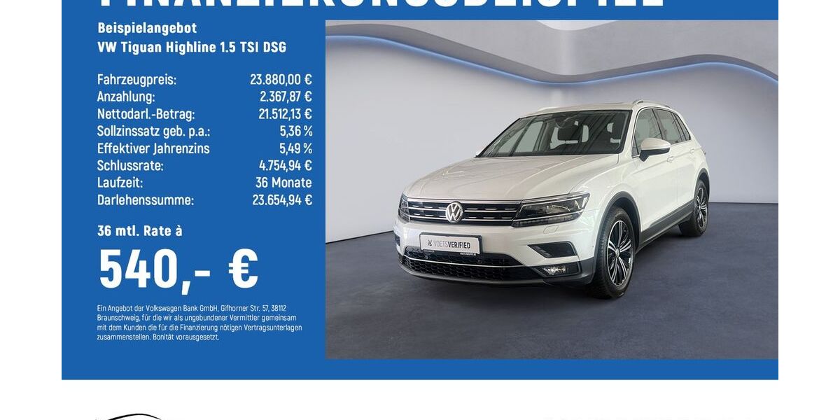 VW Tiguan 76.500 km 23.480 &euro; Göttingen 37081