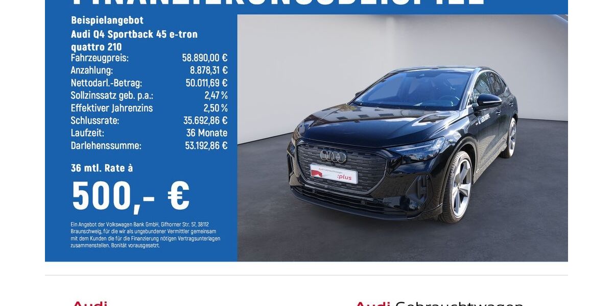 Audi Q4 6.500 km 54.900 &euro; Göttingen OT Grone 37081