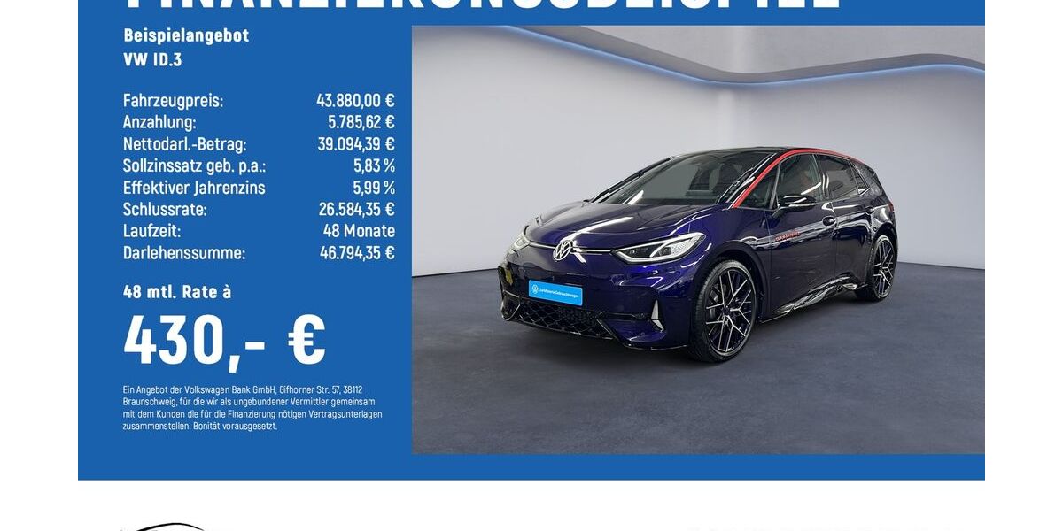 VW ID.3 11.500 km 42.480 &euro; Göttingen 37081