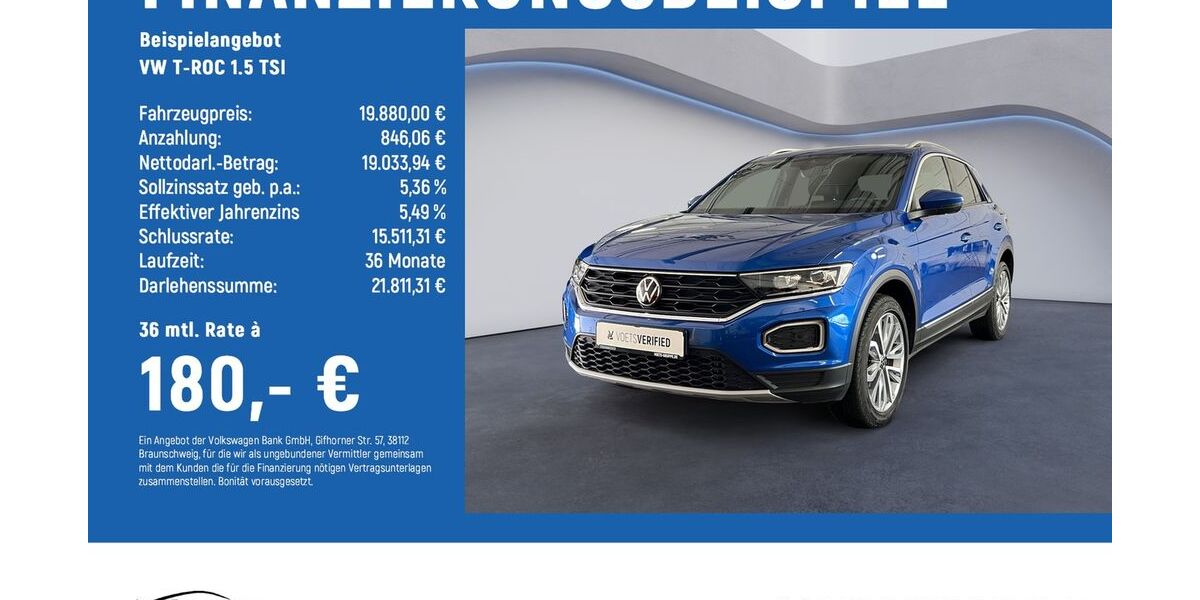 VW T-Roc 52.350 km 19.480 &euro; Göttingen 37081