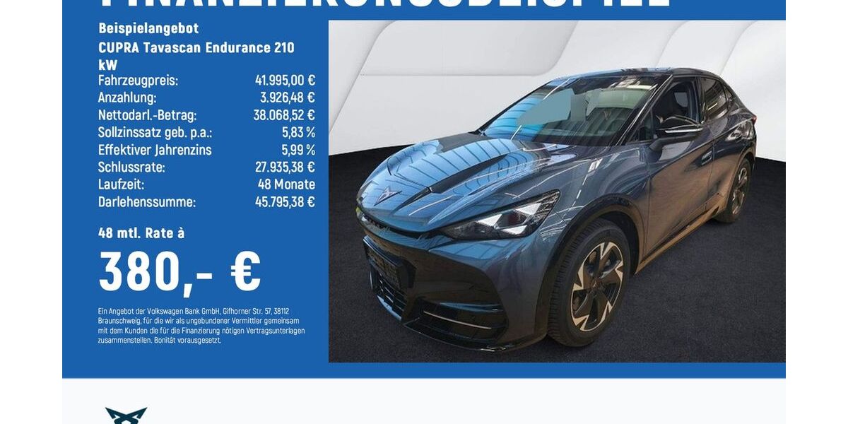 Cupra Tavascan 6.548 km 38.480 &euro; Göttingen 37081