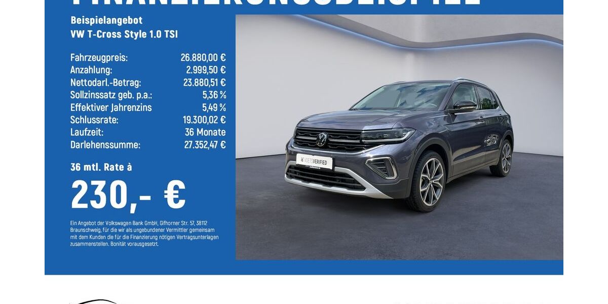 VW T-Cross 9.350 km 26.480 &euro; Göttingen 37081